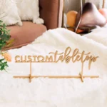 18" CUSTOM TABLETOP SIGN, WOOD